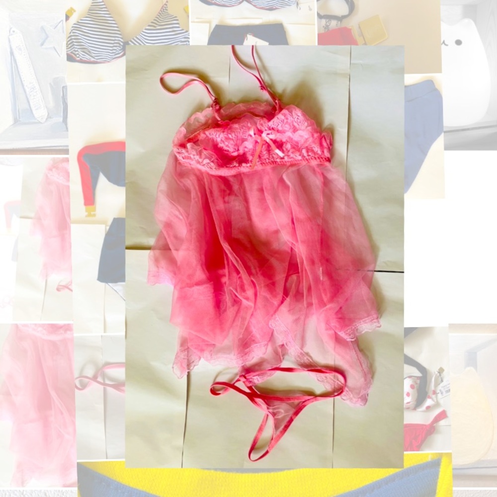 Pink, sexy, sleepwear size small, unbranded